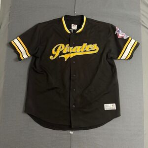 Vintage Pittsburgh Pirates Jason Bay 38 Jersey True Fan MLB Black Mens XL